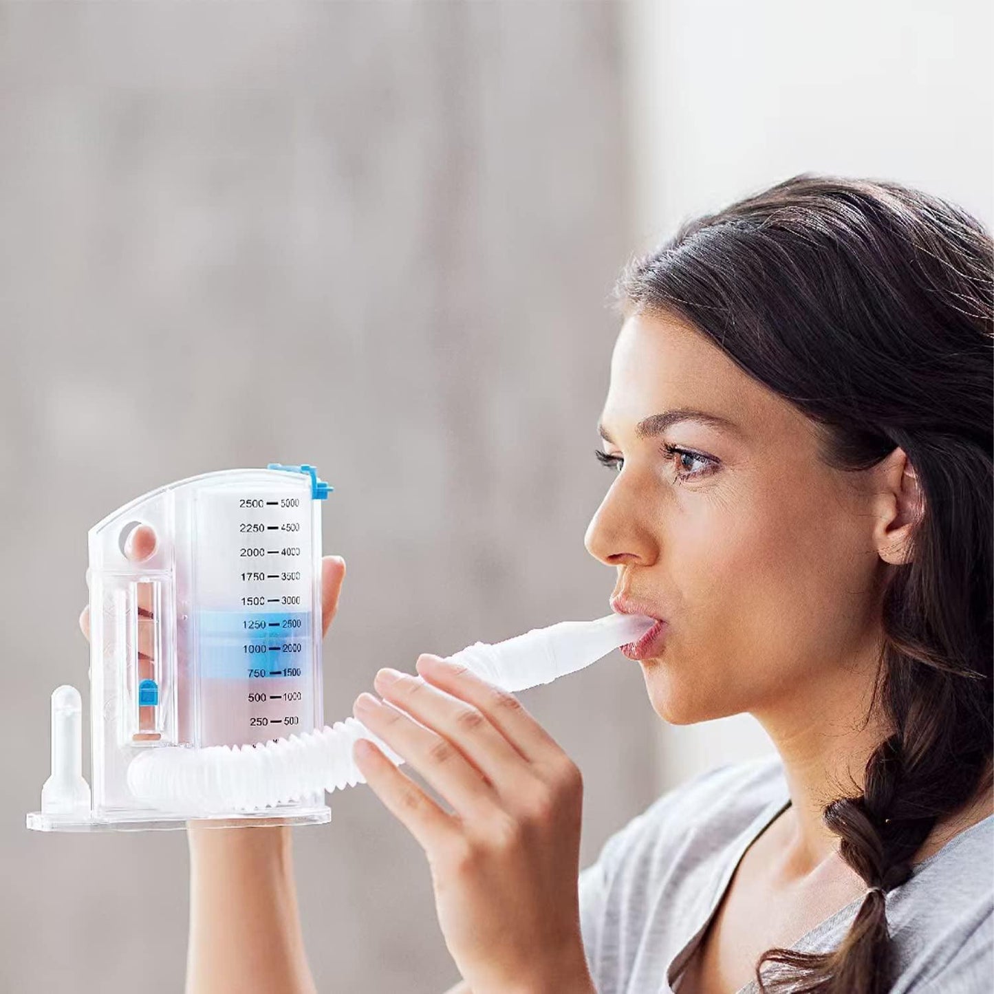 Lung Strengthening Device - Incentive Spirometer Breathing Exerciser Lung Function Deep Breath Trainer
