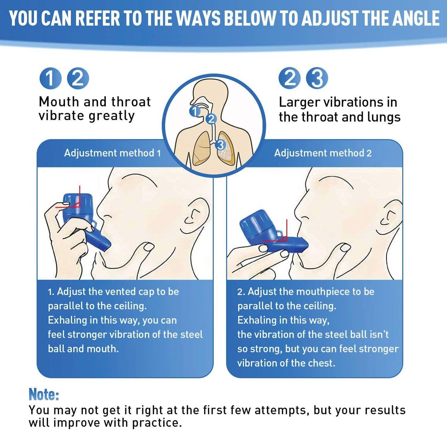Lung Exerciser Device - Naturally Clear Mucus with The Breathing Exerciser Device Perfect Treatment Aid