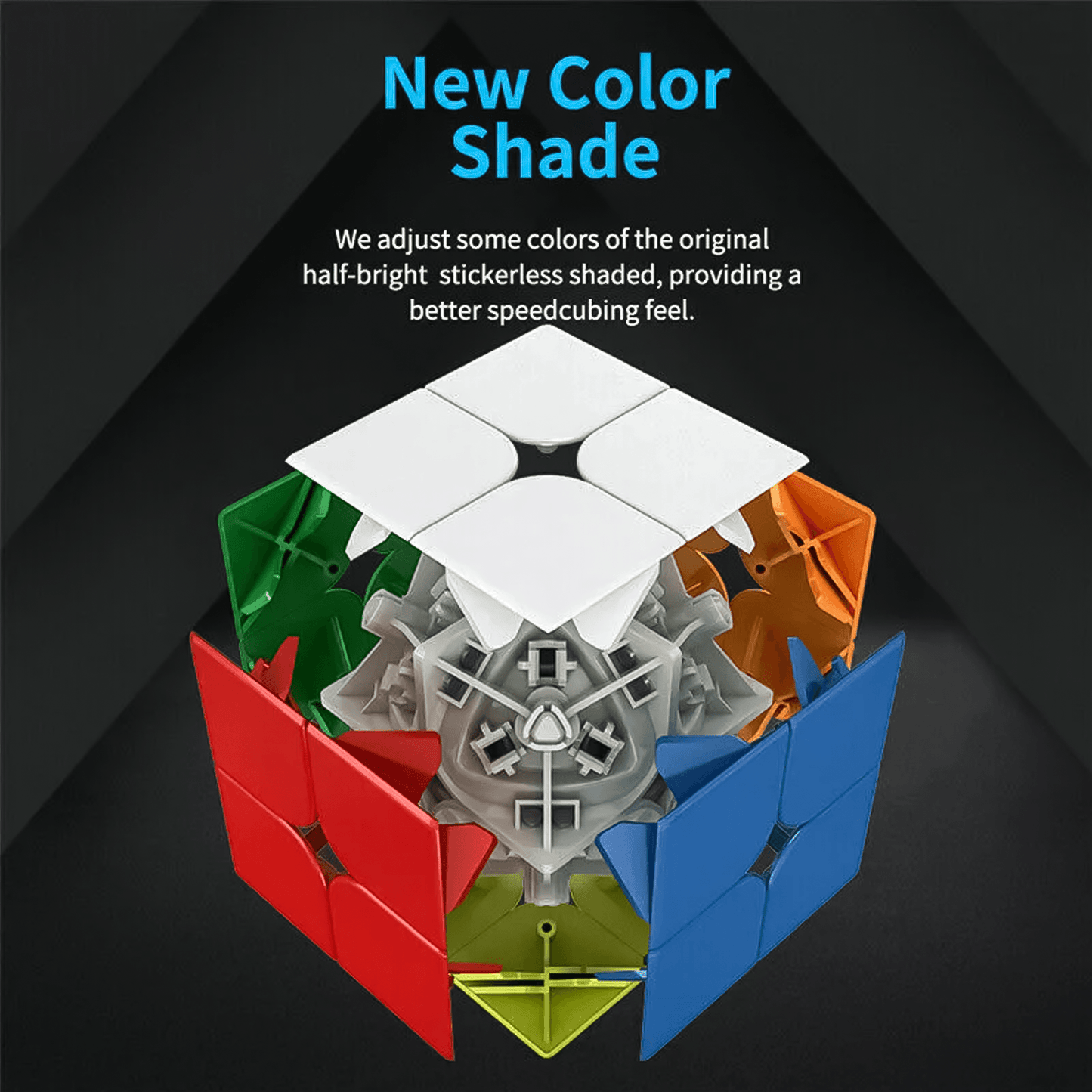 Magic Rubik's Cube - 2x2x2 Speed Cube Fast Smooth Turning Solid Durable & Stickerless