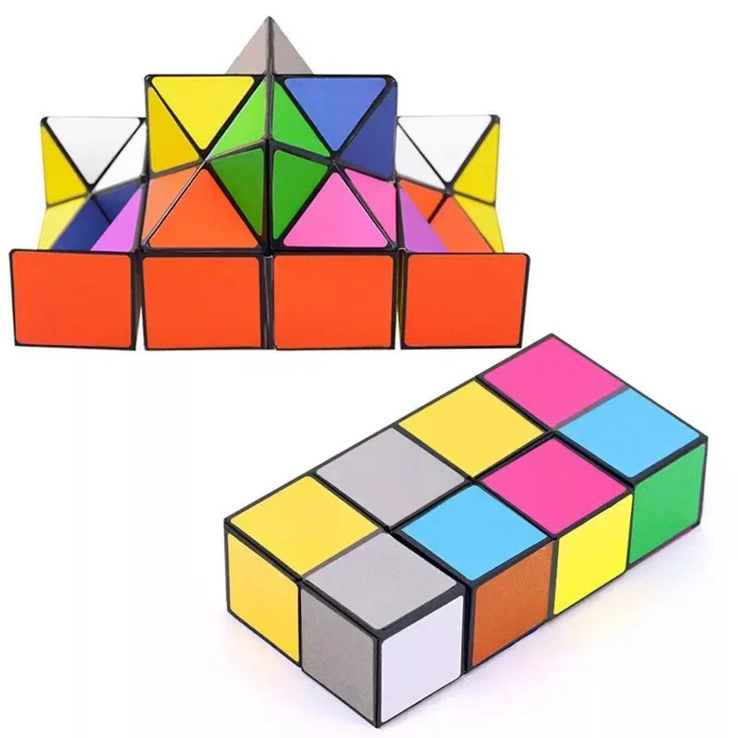 Changeable Magnetic Magic Cube - 3D Hand Flip Puzzle Anti Stress Gift Toys