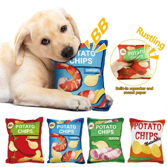 Funny Dog Toy Chips