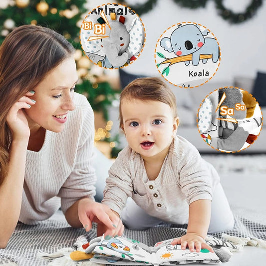 Sensory plush toy playbook for children