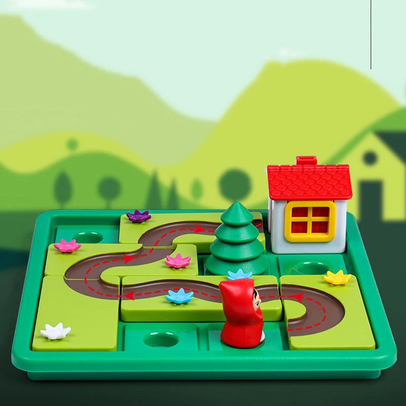 Montessori Little Red Riding Hood puzzle and skill game