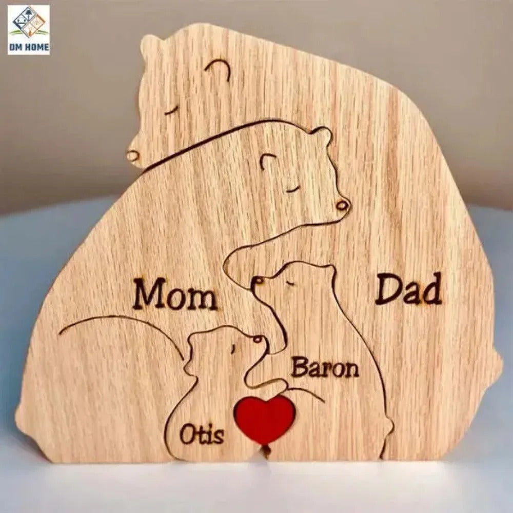 Handcrafted Personalised Bear Family