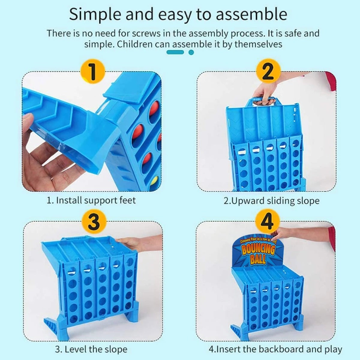 Four in a Row Target Shooting Game