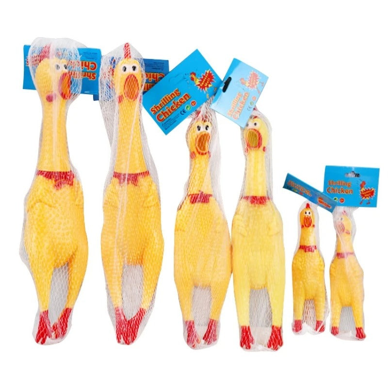 Squeak Chicken Dog Toy