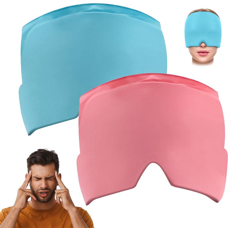 Headache and Migraine Relief Cap - Ice Mask or Hat for Migraines Tension Relief Dark and Cool Cap
