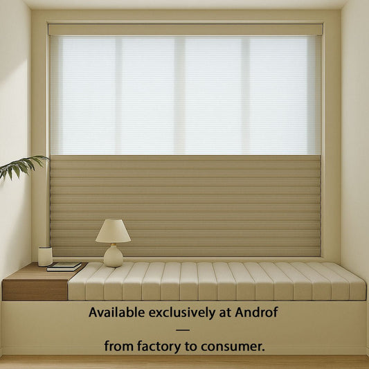 No-Drill Electric Day & Night Blind – Remote Control, Light Filtering, Modern Design