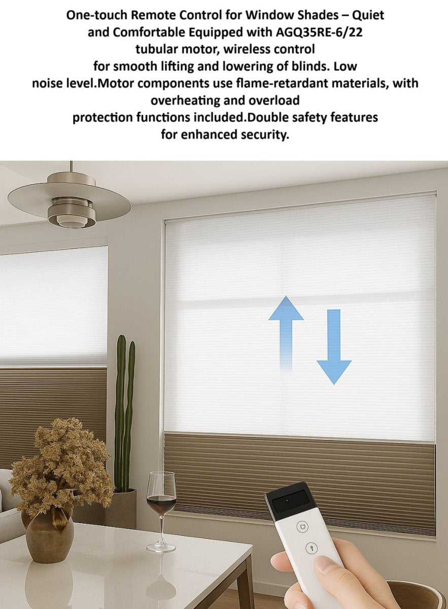 No-Drill Electric Day & Night Blind – Remote Control, Light Filtering, Modern Design