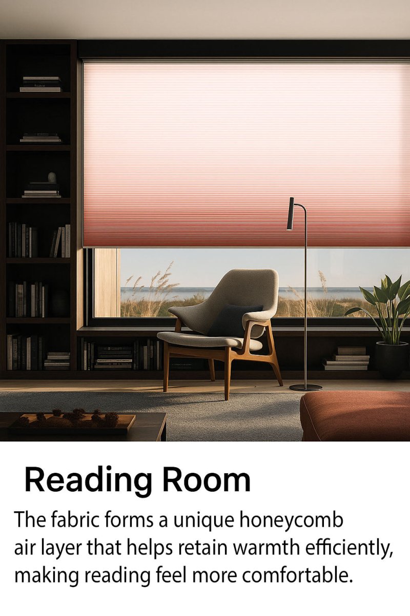 No-Drill Electric Day & Night Blind – Remote Control, Light Filtering, Modern Design
