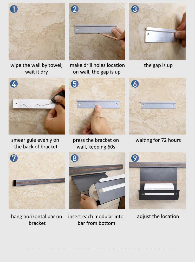 Multifunctional Wall Mounted Storage Holder