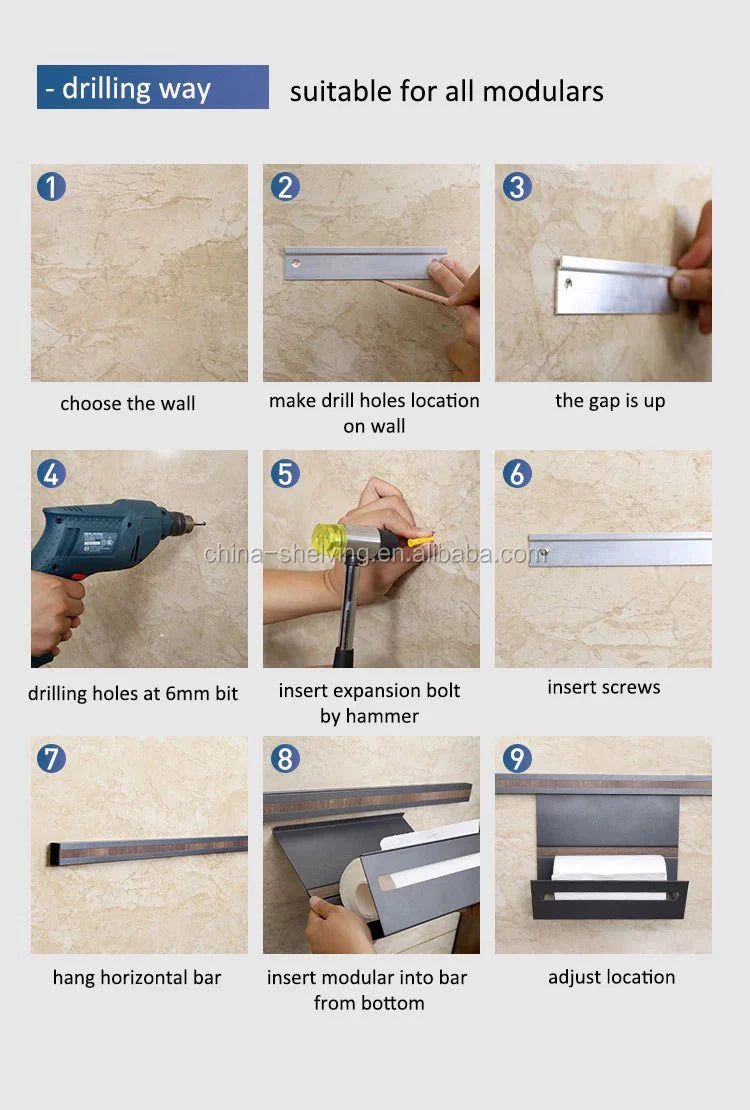 Multifunctional Wall Mounted Storage Holder