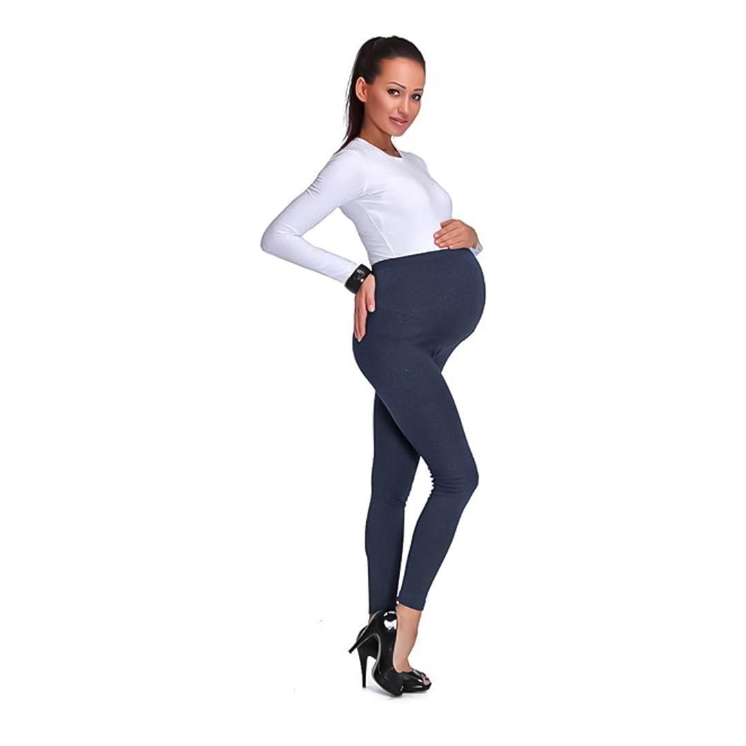 Fleece Lined Maternity Leggings - Mom Thick Leggings Soft Warm Full Length Cotton Pregnancy Pants