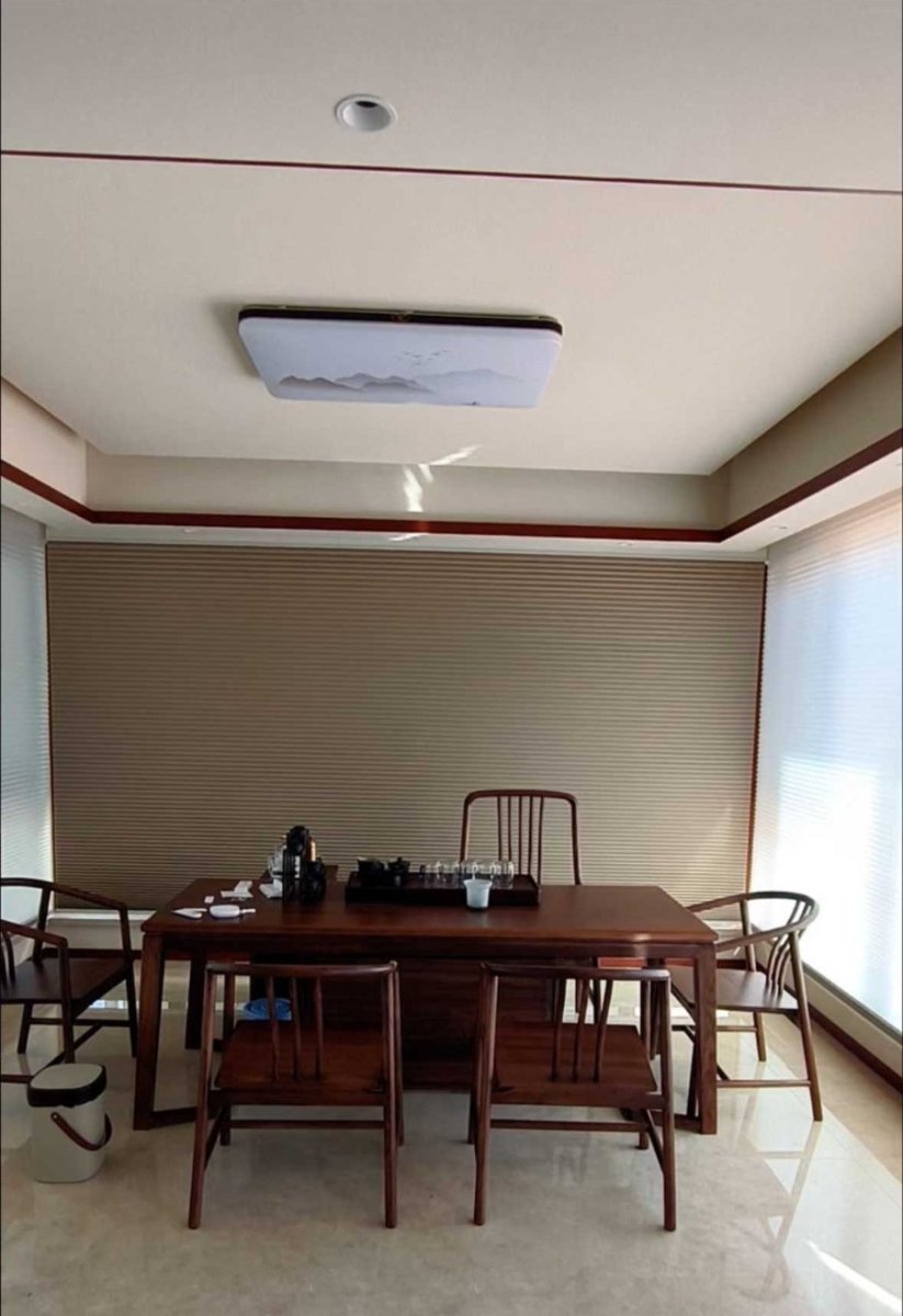 No-Drill Electric Day & Night Blind – Remote Control, Light Filtering, Modern Design