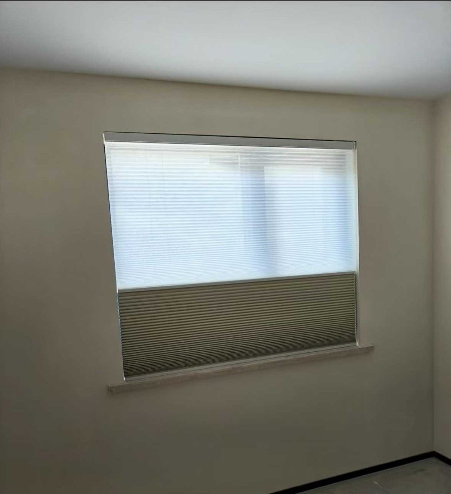 No-Drill Electric Day & Night Blind – Remote Control, Light Filtering, Modern Design