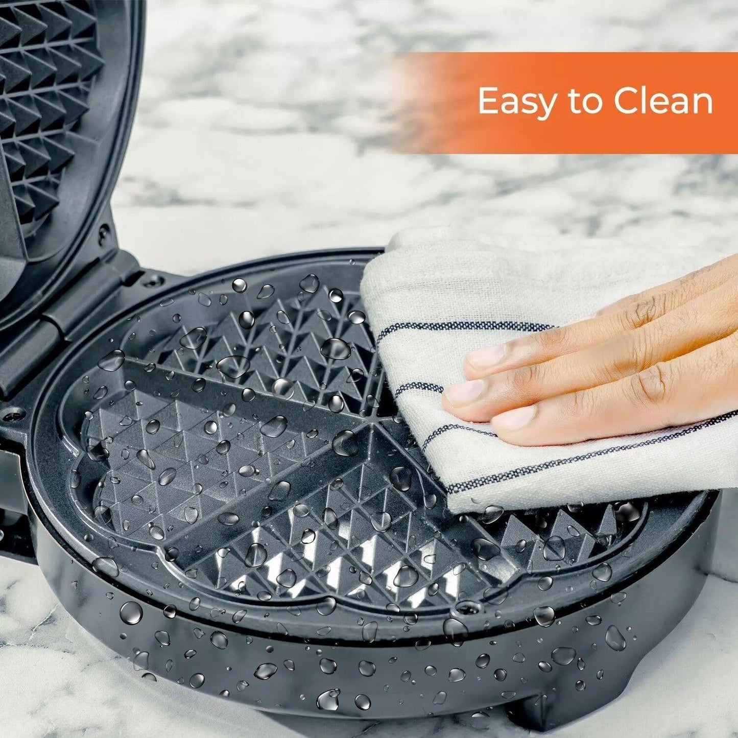 Waffle Maker Machine – Bubble & Heart Shaped Belgian Waffle Iron for Delicious Treats (1000W Non-Stick)