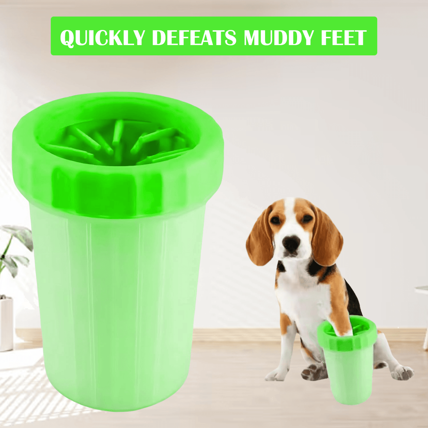 Dog Feet Cleaner - Portable Pet Foot Washer Cup Dog Cat Cleaner Paw Clean Brush Cup Quickly Wash