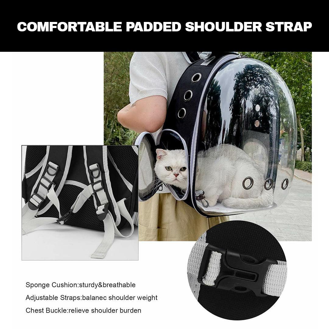 Cat Travel Backpack - Astronaut Window Dog Cat Pet Travel Bag Carrier Breathable Transparent Backpack