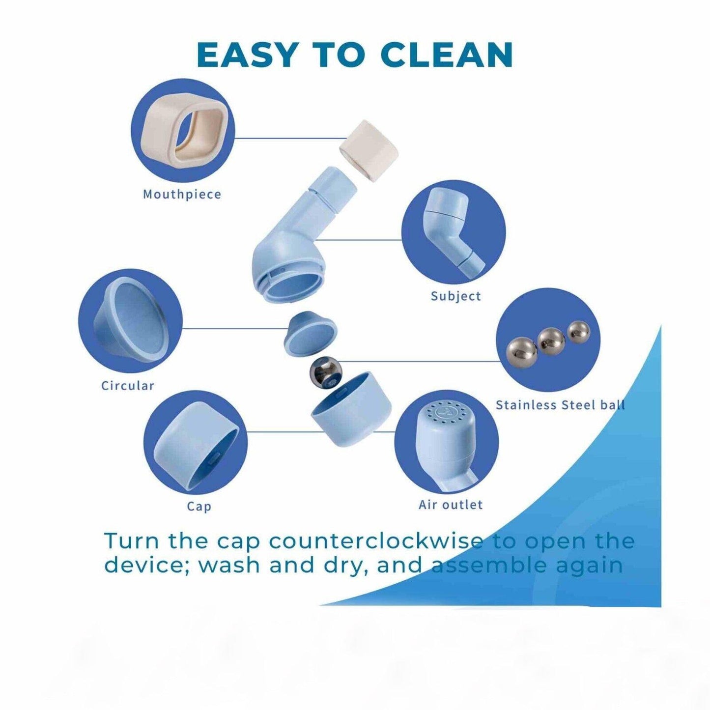 Lung Exerciser Device - Naturally Clear Mucus with The Breathing Exerciser Device Perfect Treatment Aid