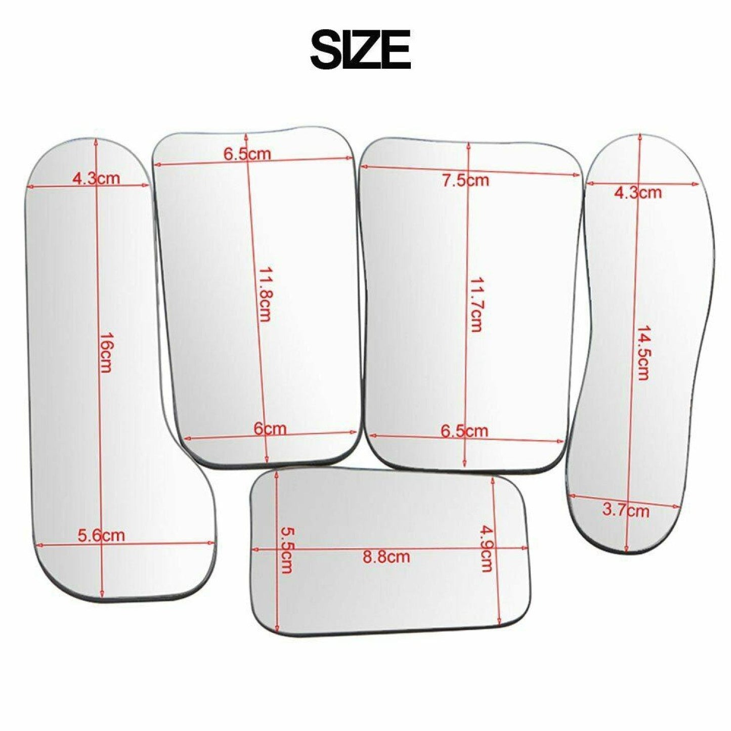 Dental Photography Mirrors - 5pcs Intra-Oral Mirror Dental Care Kits Oral Photographic Reflector Dental Orthodontic Intraoral Photographic