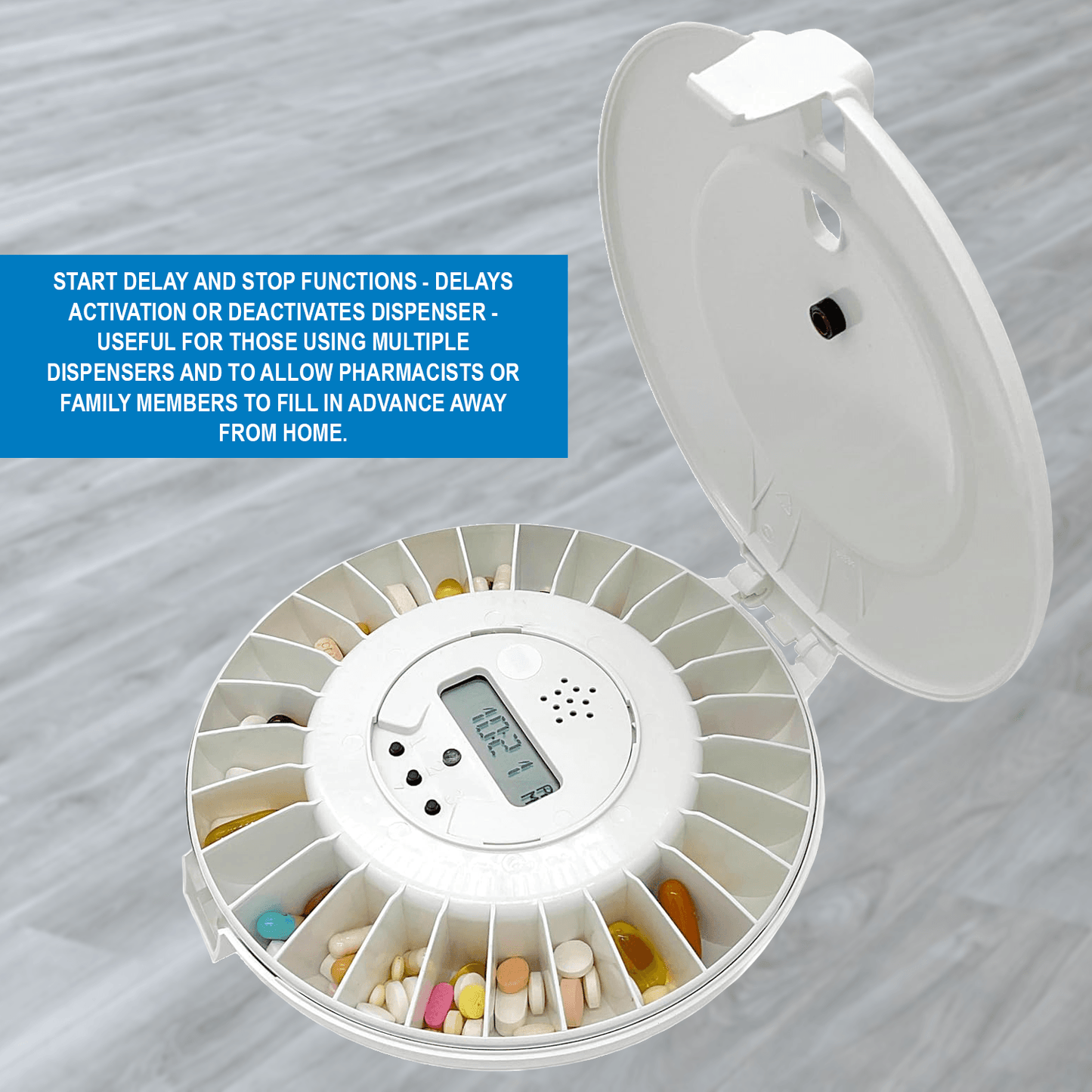 Automatic Pill Dispenser - Medication Pill Dispenser With 28 Sections Advanced Technology