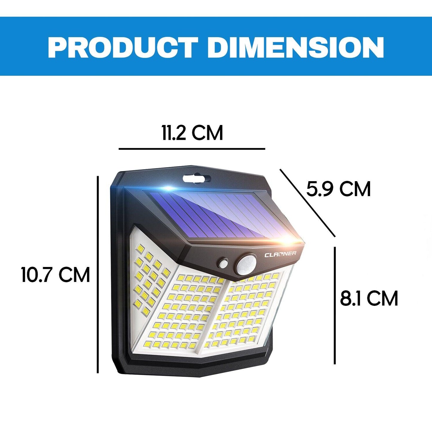 Motion Sensor Wall Light Outdoor - 128 LED Solar Power PIR Motion Sensor Security Light For Outdoor