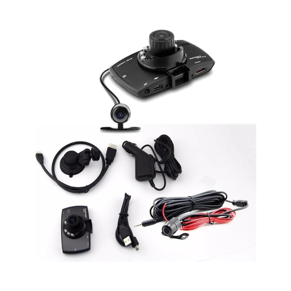 Dual Lens Car Dash Cam – Front & Rear 1080P Full HD Dash Camera with Night Vision