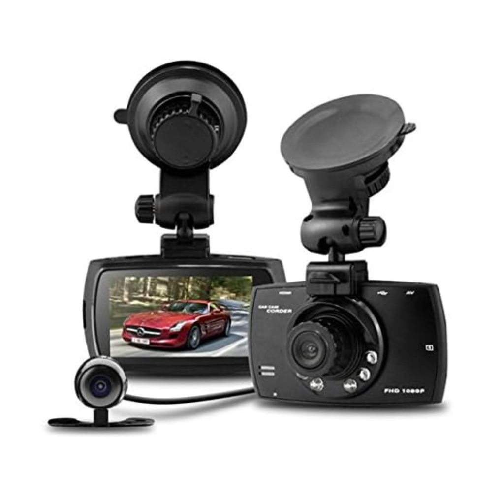 Dual Lens Car Dash Cam – Front & Rear 1080P Full HD Dash Camera with Night Vision