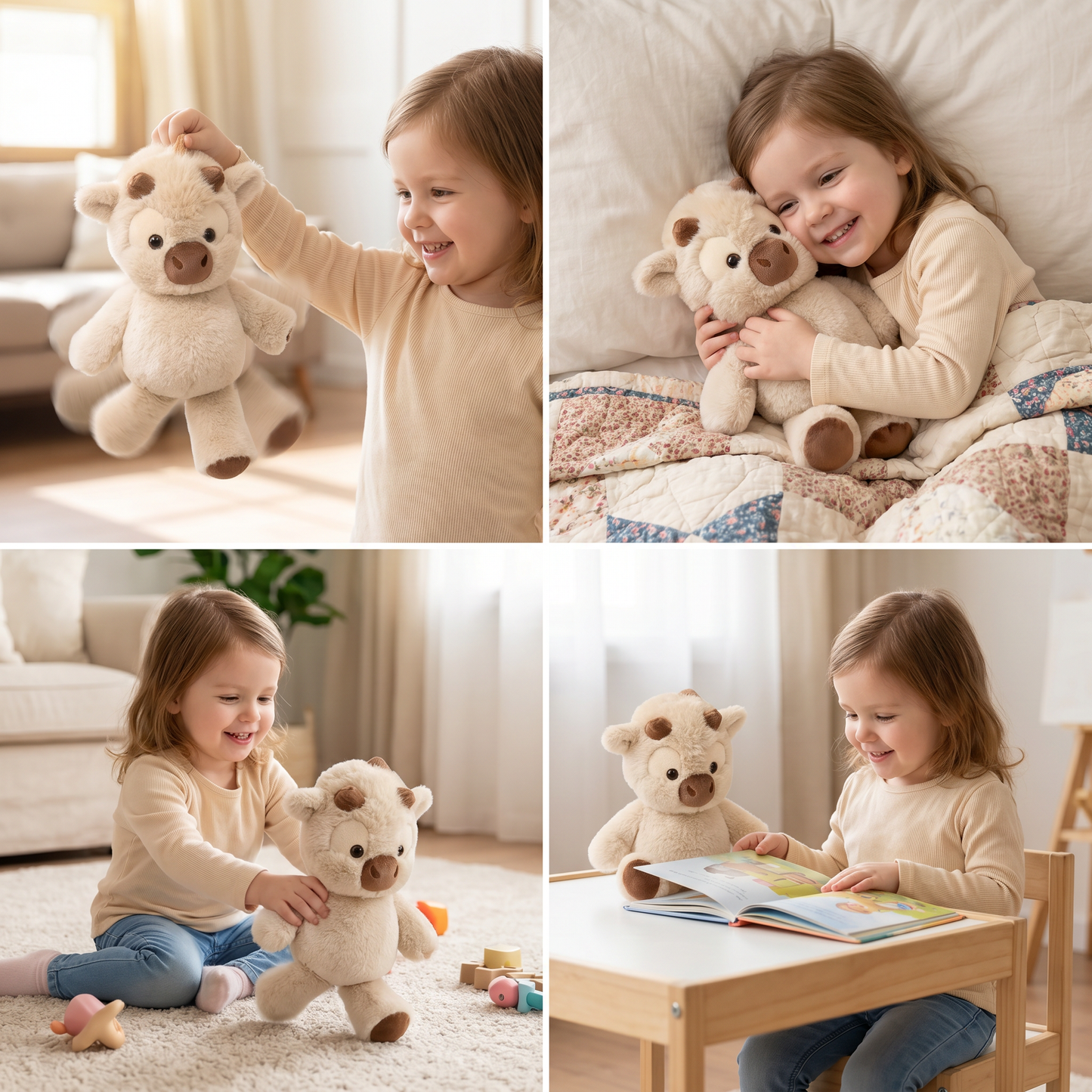 Running Calf Plush Toy – Soft Cartoon Stuffed Animal & Soothing Companion for Kids