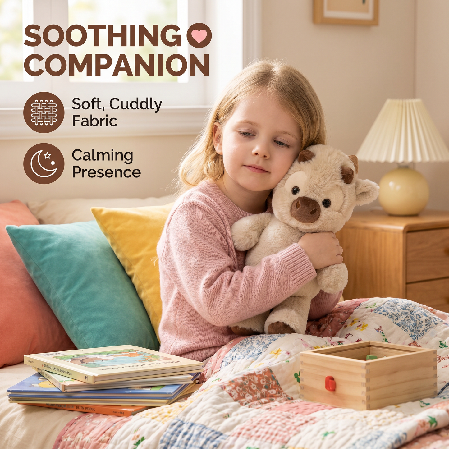 Running Calf Plush Toy – Soft Cartoon Stuffed Animal & Soothing Companion for Kids