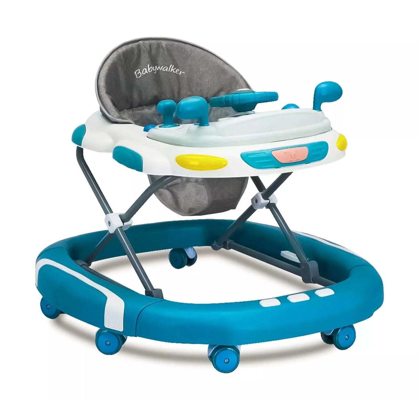 Childrens Push Along Walker - Baby Walker Rocker Bouncer First Steps Push Along Activity Music Ride On Car UK