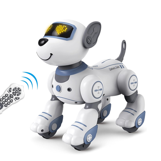 Remote Control Dog Robot – Robotic Puppy Pet Toy with LED Eyes, Music & Dance Modes