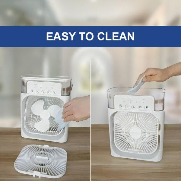 Water Air Cooler Fan - 3 in 1 Ice Cold Cooling Air Conditioner Humidifier Portable Mini Air Cooler Fan
