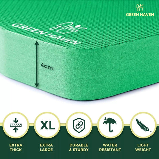 Garden Kneeling Pad - Green Garden Thick Kneeling Pad Kneeler Mat Kneel Pad Protection Knee 43x28x4cm