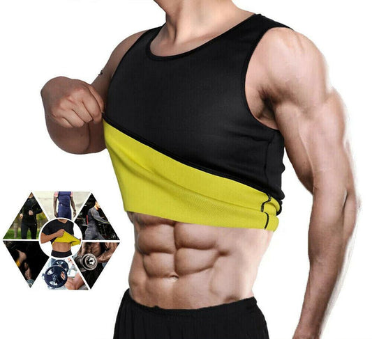 Sweatsuit for Weight Loss - Workout Vest GYM Shirt Shaper Neoprene Help Sweat UK