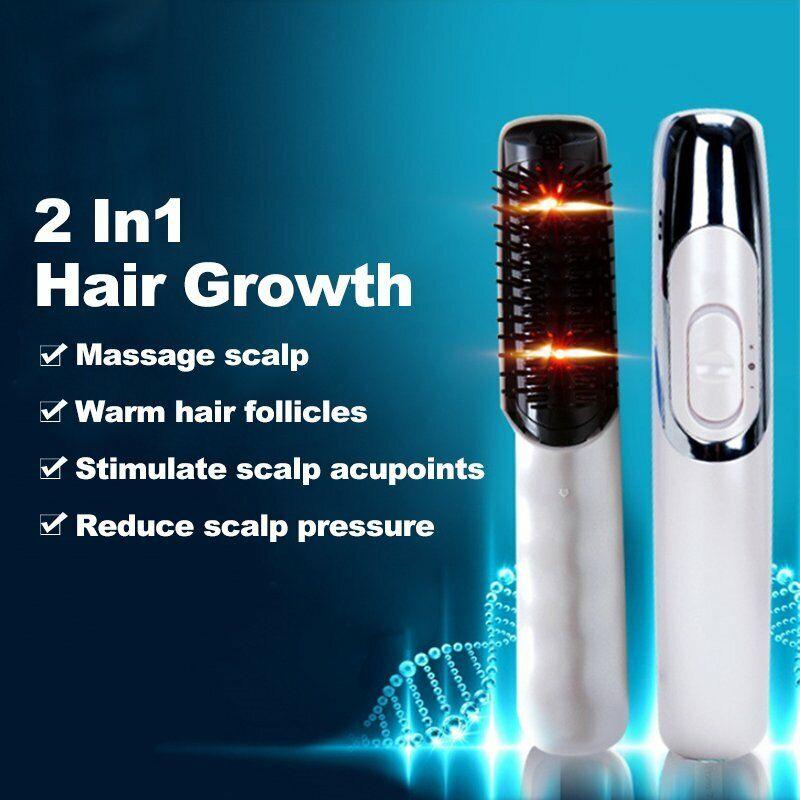 Electric Scalp Massager for Hair Growth - Electric Infrared Laser Hair Growth Head Scalp Vibrating Massager Comb Brush