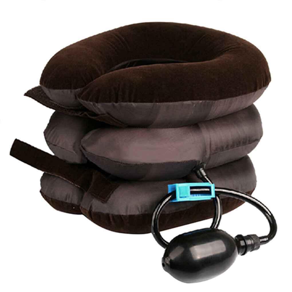 Cervical Neck Traction Device - Cervical Traction Collar, Inflatable Cervical Collar Neck Relief Traction Brace Support Stretcher Device
