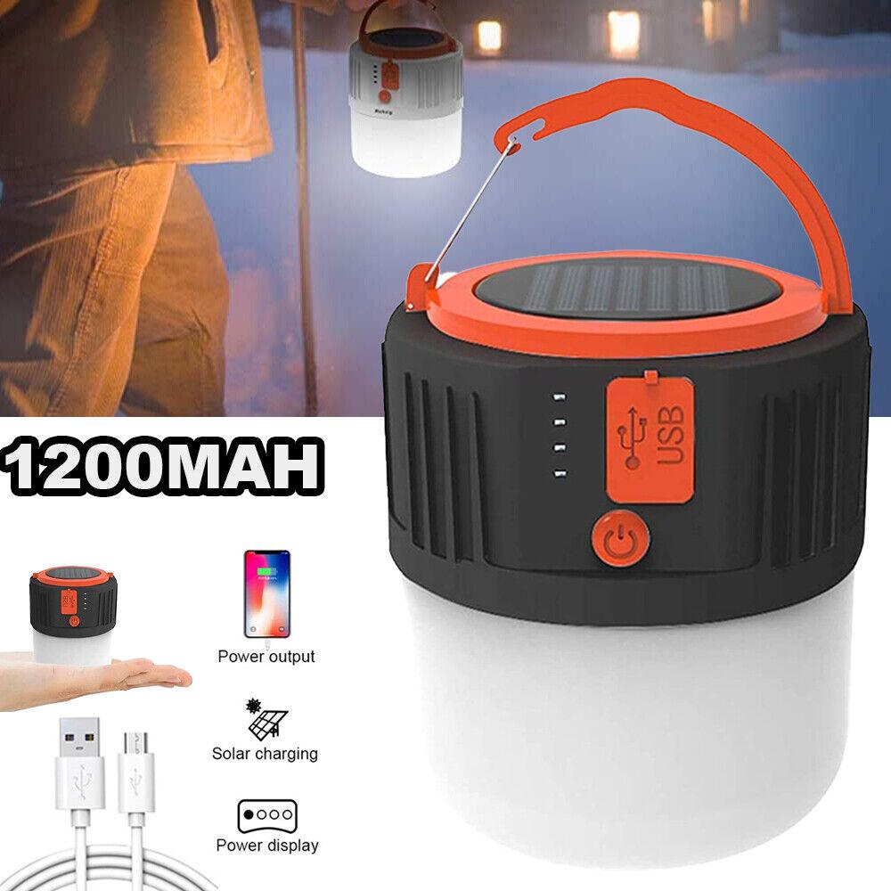 Lights for Camping Tents - Solar 42LEDs Camping Light Tent Lamp USB Rechargeable Lantern Flashlight UK