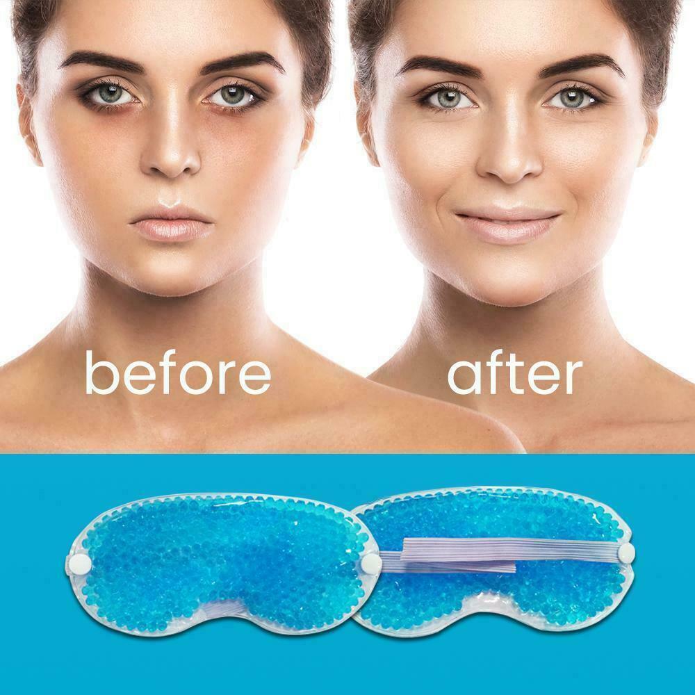 Cooling Face Mask - Cooling Gel Face Mask, Beauty Care Ice Cooling Gel Face Eye Skin Mask Pain Headache Relief Chill Relax
