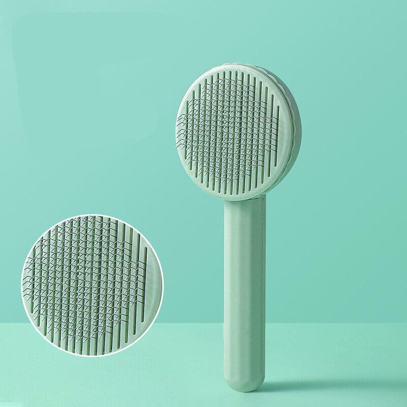 Pin Brushes for Dogs - Pet Dog Cat Brush Grooming Slicker Self Cleaning Slicker Brush Massage Hair Comb