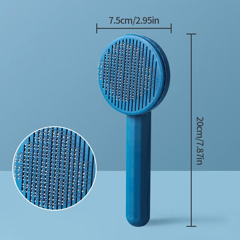 Pin Brushes for Dogs - Pet Dog Cat Brush Grooming Slicker Self Cleaning Slicker Brush Massage Hair Comb