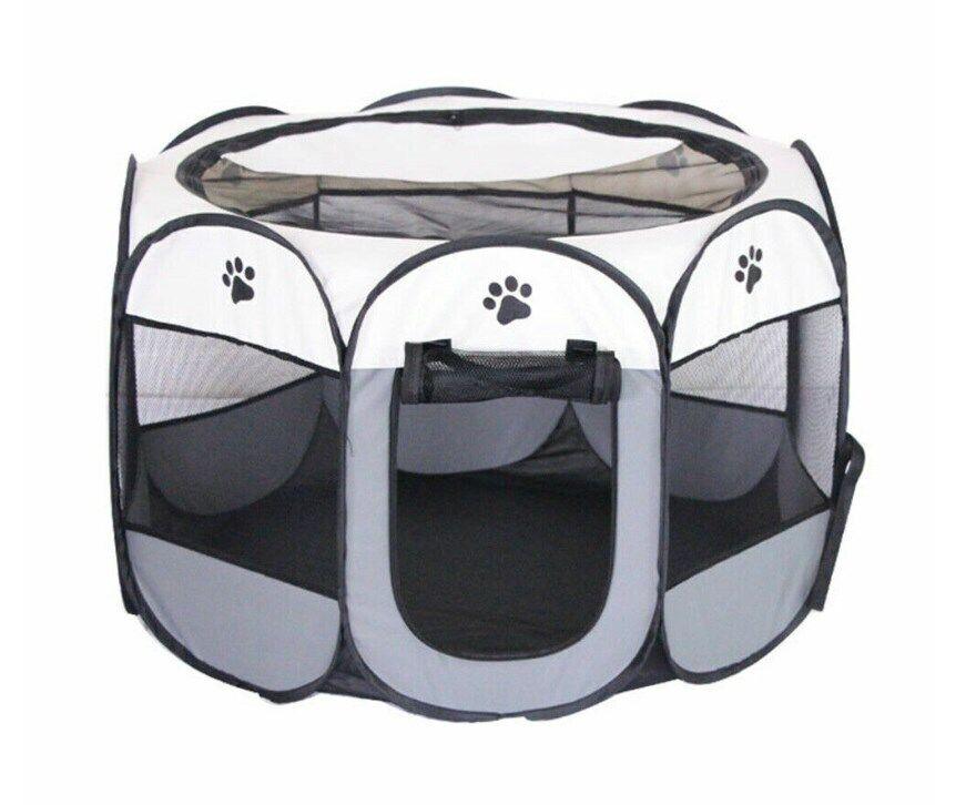 Large Fabric Dog Crates - Foldable Soft Fabric Dog Crate Cat Cage Pet Portable Travel Puppy Play Pen Tent