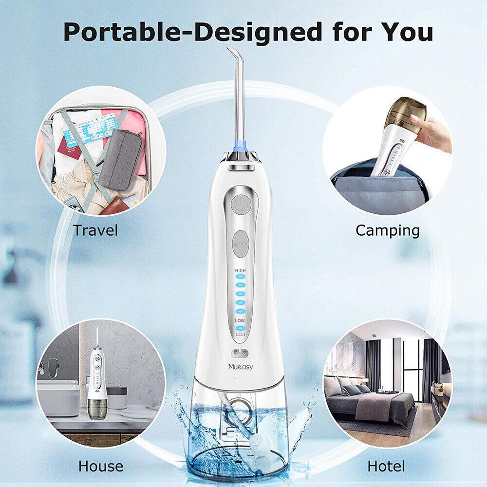 Waterpik Cordless Water Flosser - Cordless Water Flosser Dental Oral Irrigator for Teeth Cleaner 8 Jet Tips
