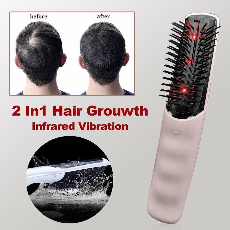 Electric Scalp Massager for Hair Growth - Electric Infrared Laser Hair Growth Head Scalp Vibrating Massager Comb Brush