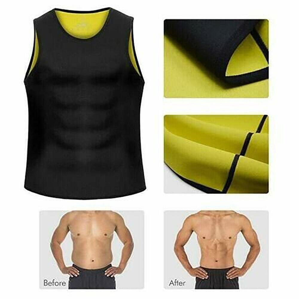 Sweatsuit for Weight Loss - Workout Vest GYM Shirt Shaper Neoprene Help Sweat UK
