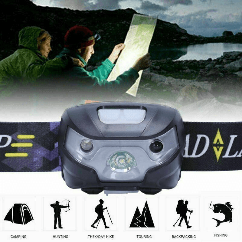 Head Torches UK - LED Headlamp Light, LED Head Torch Multifunction LED Headlamp light