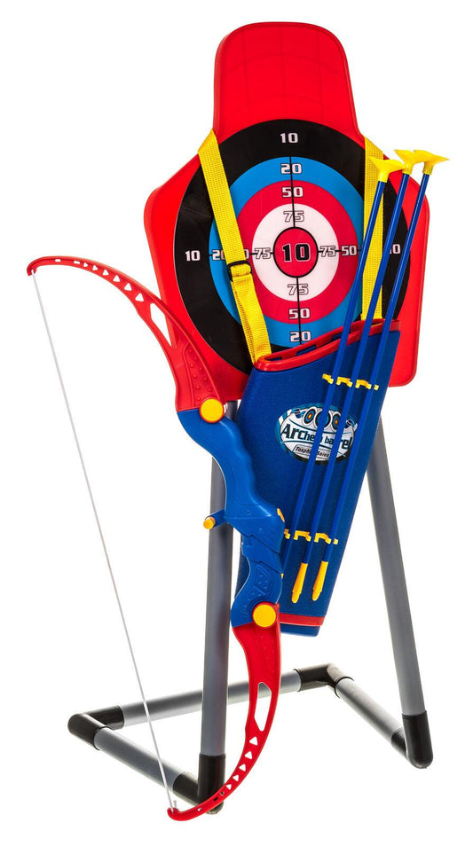 Laser Arrow Battle Set - Laser Bow & Arrow Archery Set Target Stand Kids Toy Indoor/Outdoor Garden Fun