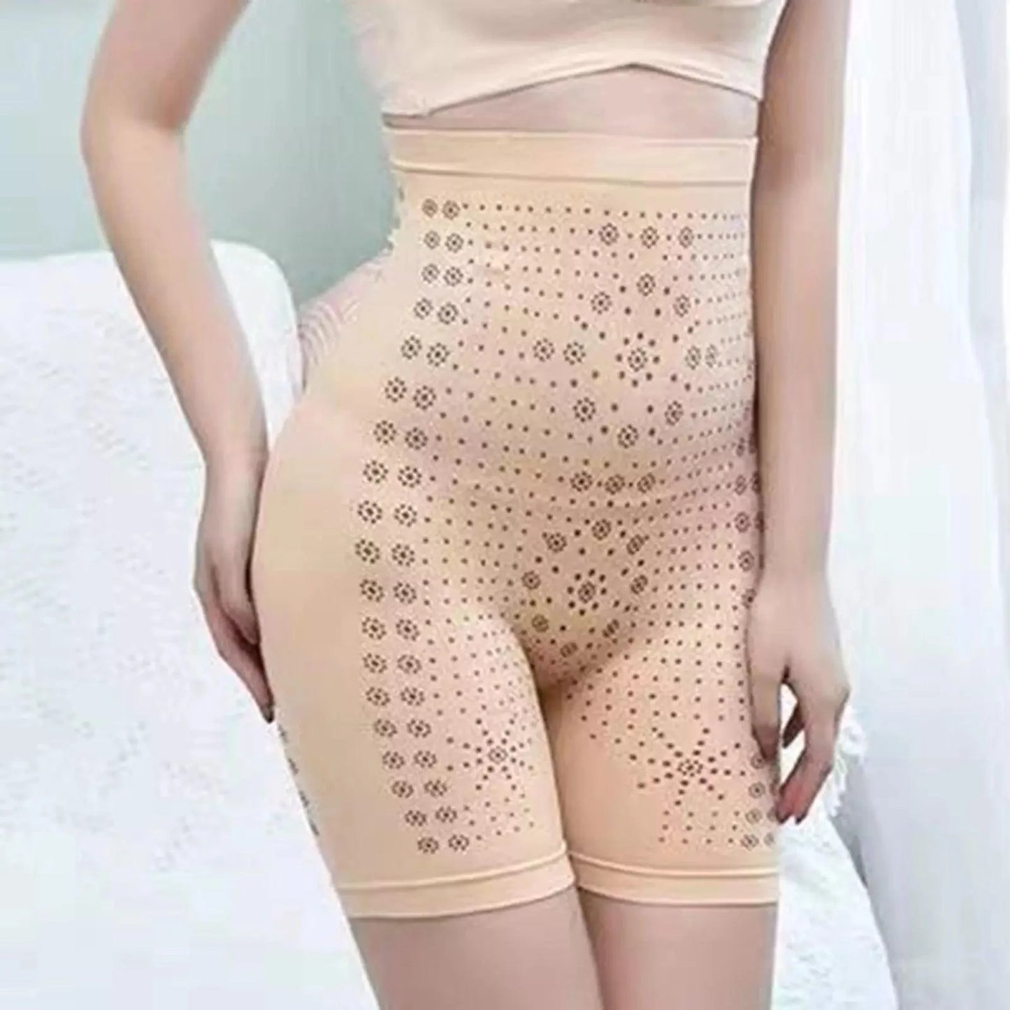 High Waisted Tummy Control Shorts - Seamless Shapewear Shorts for Women Tummy Control Knickers Shaping Underwear Slimming Boxer Shorts