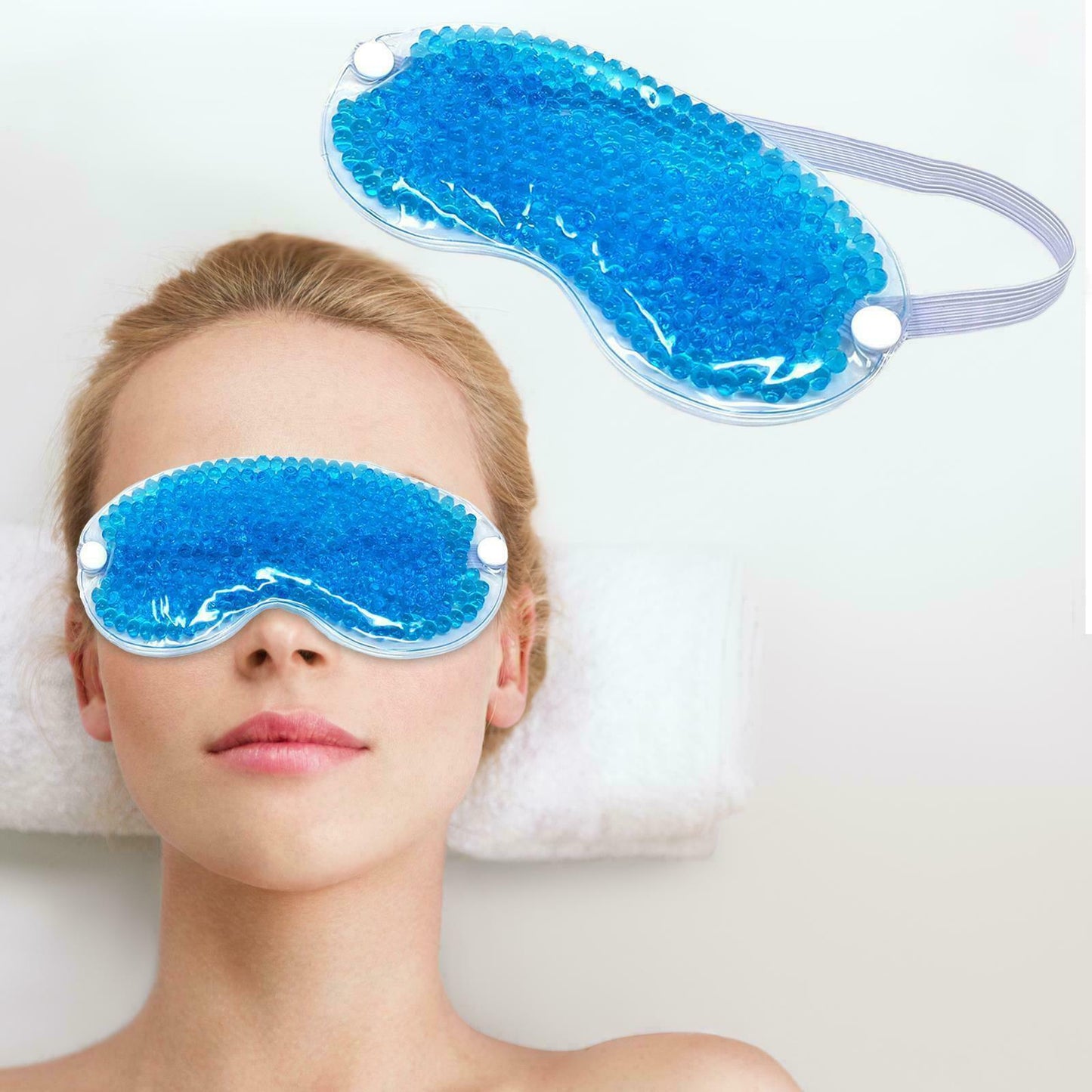 Cooling Face Mask - Cooling Gel Face Mask, Beauty Care Ice Cooling Gel Face Eye Skin Mask Pain Headache Relief Chill Relax