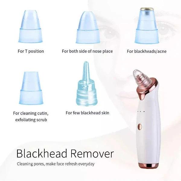 Best Blackhead Remover Vacuum - Professional Pore Cleaner Vacuum Blackhead Remover Rechargeable 5 Suction Levels
